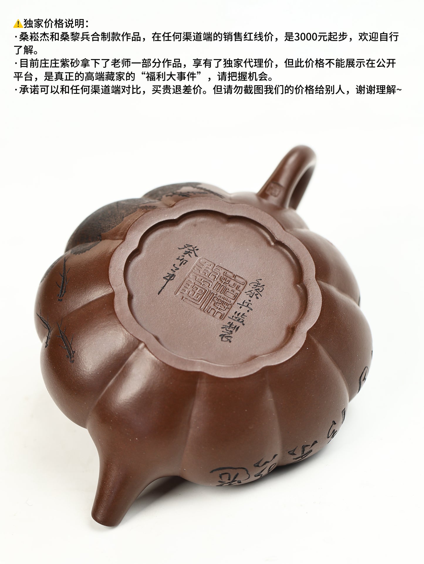 桑崧傑 筋紋扁晨 特級紫泥 220cc