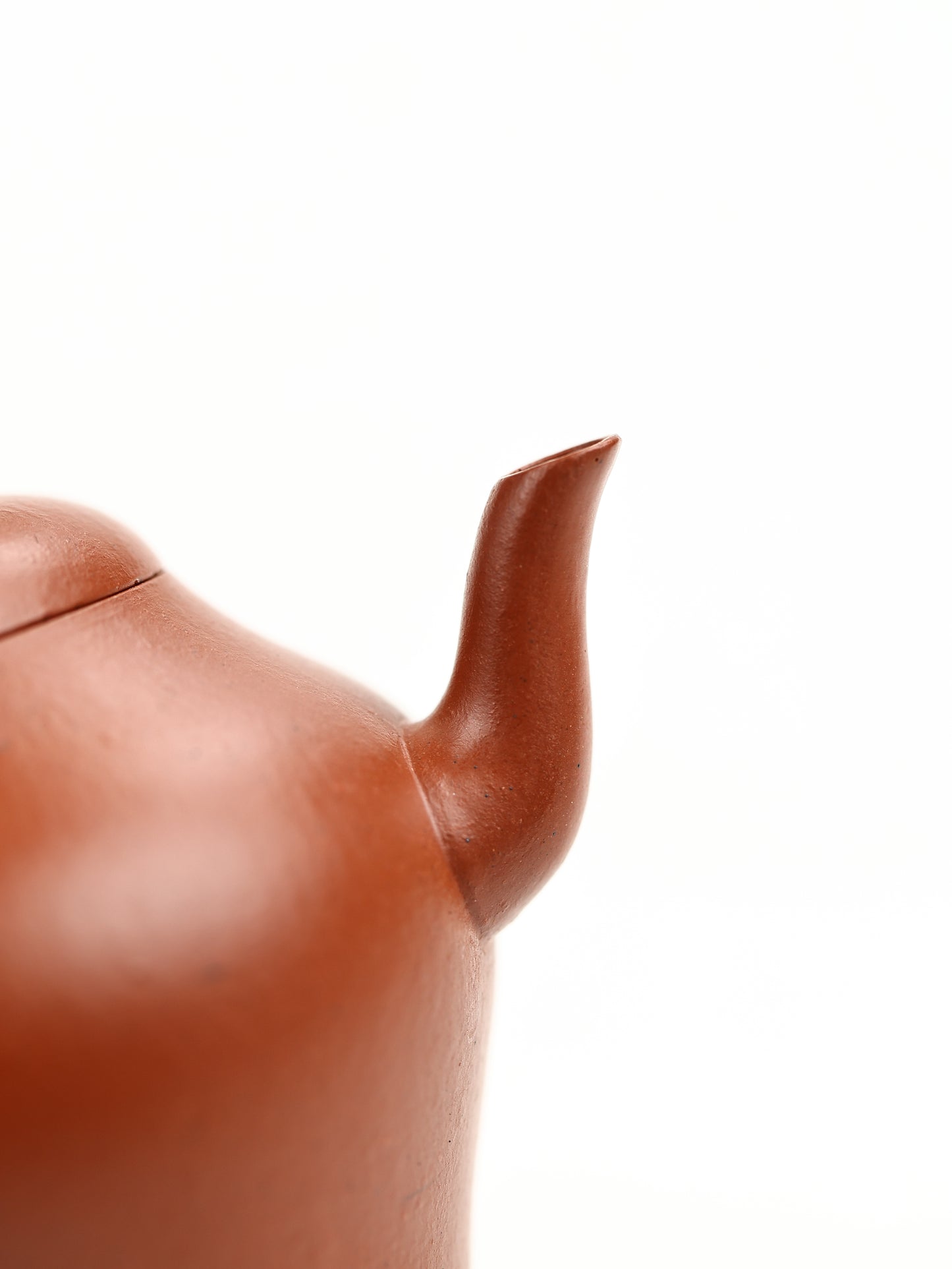 摹|清早期鳴遠款·瓮型壺 早期朱泥 120cc