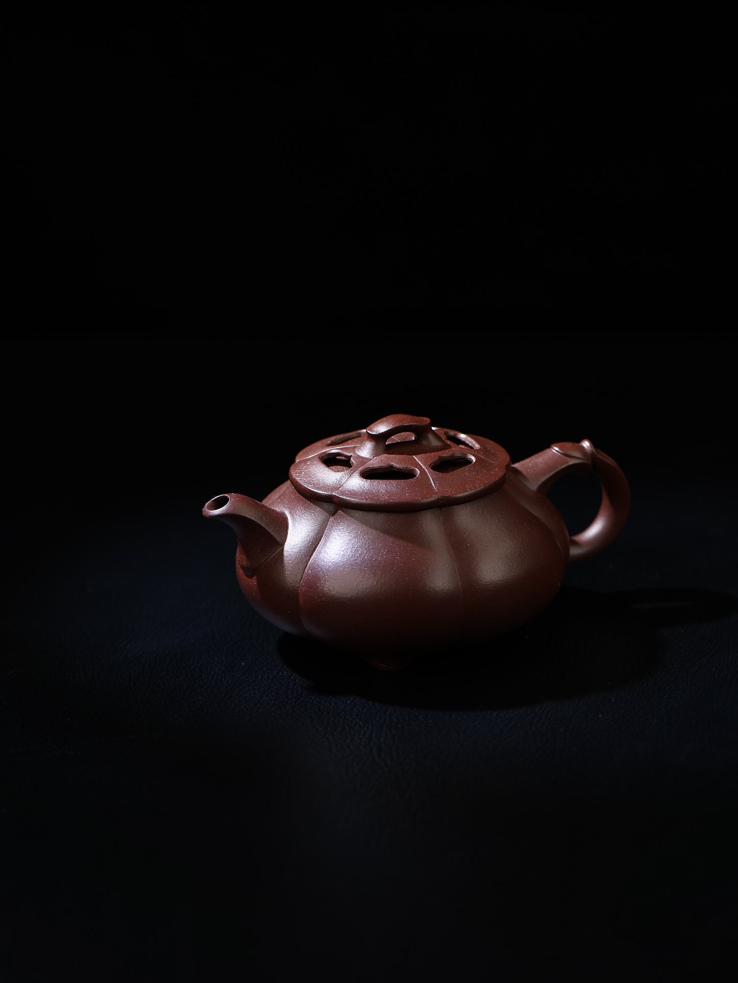 筋紋簡瓢 紫泥 220cc