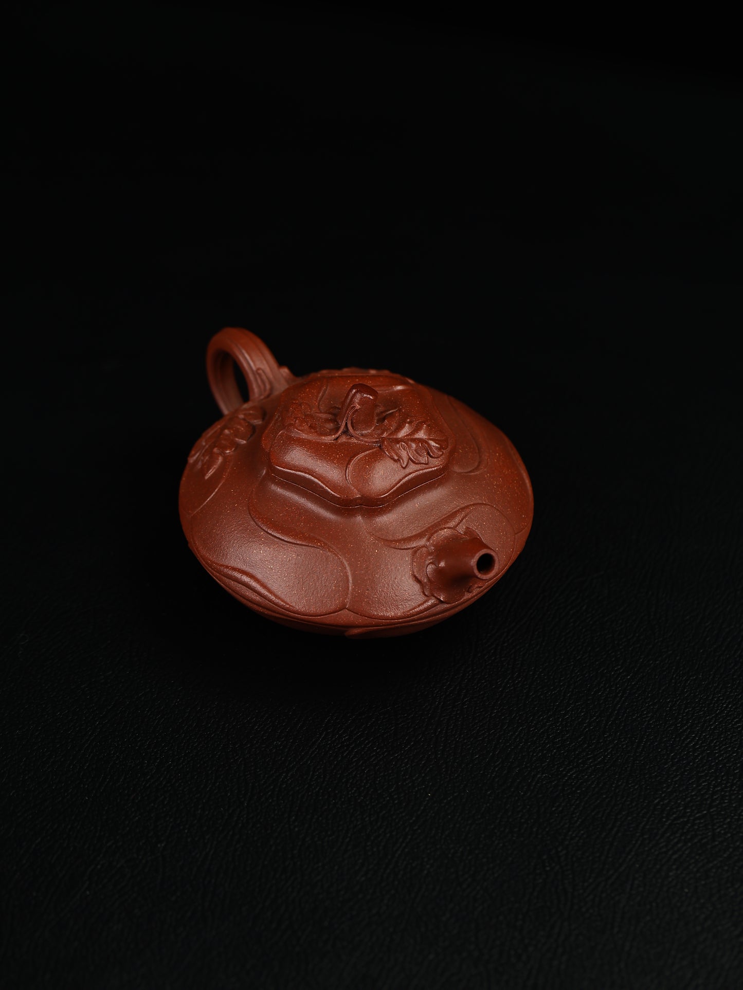 全手工風卷葵 紫泥制 230cc