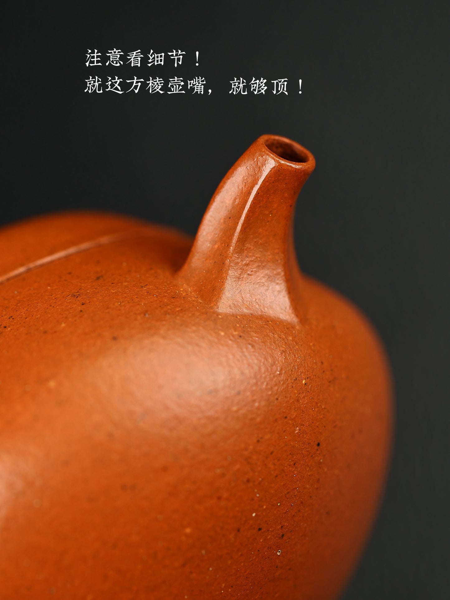 瓜棱 野山紅泥制 150cc
