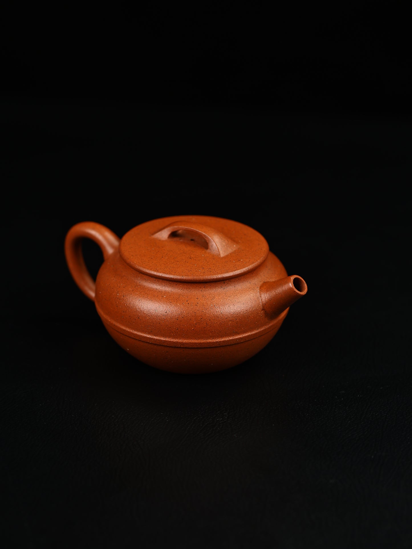 線圓壺 野山紅泥製 220cc
