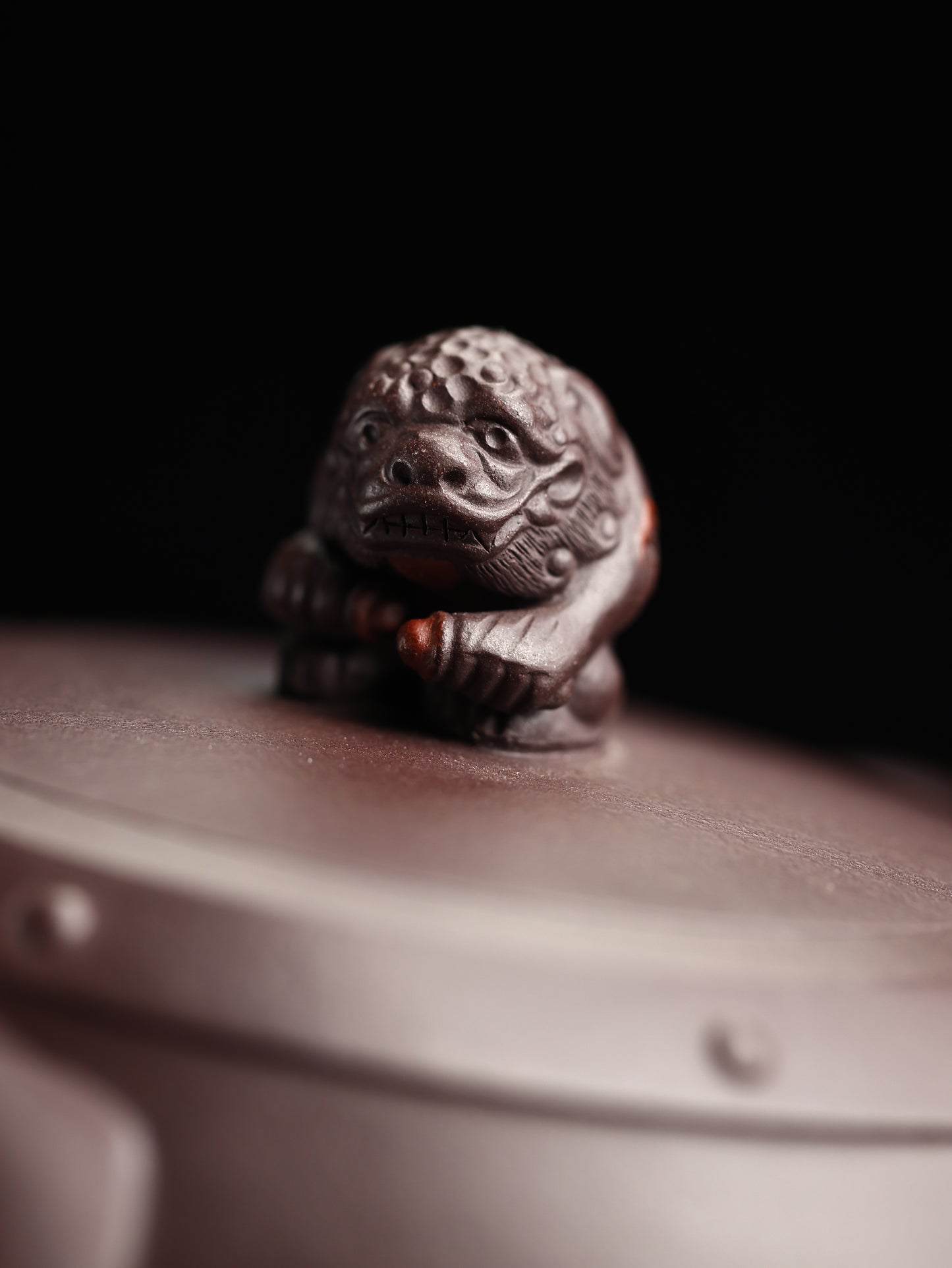 全手工醒獅鑼鼓 紫泥 300cc
